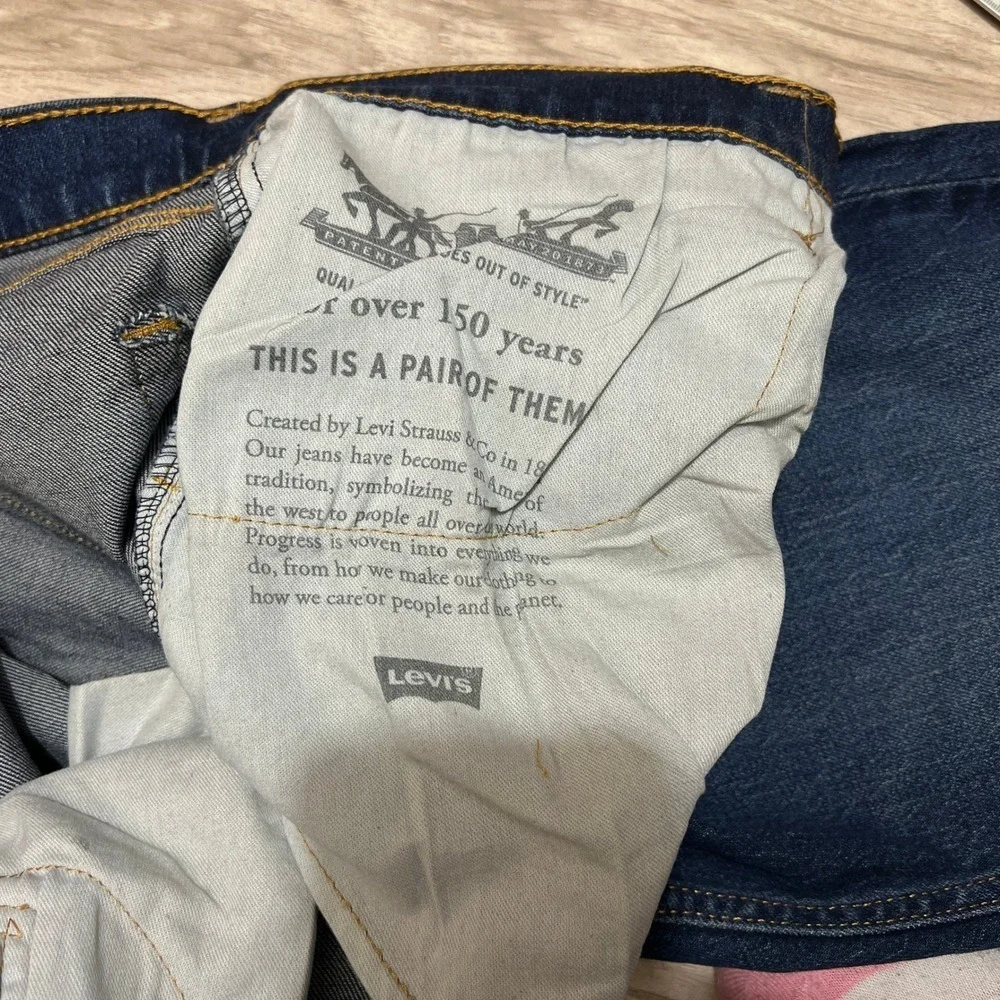 Levi's Men's Blue Straight Leg Denim Jeans Size 34x32